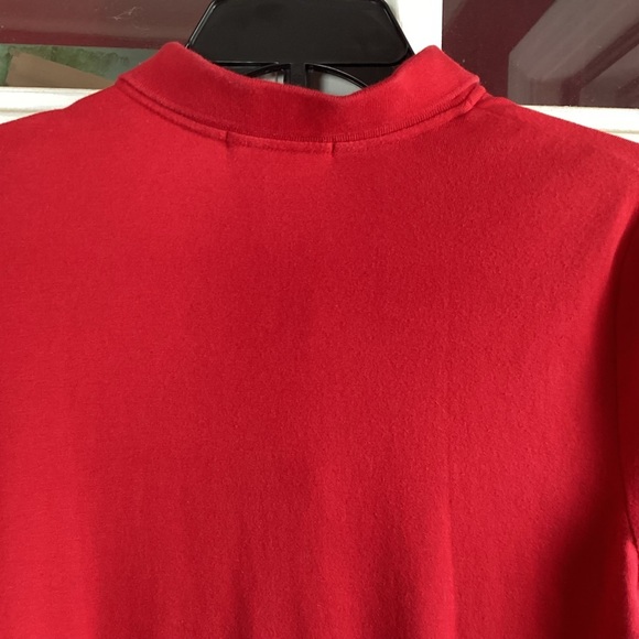 Lauren Ralph  Lauren Red Short Sleeve polo shirt Size Large embroidered logo - Picture 3 of 7